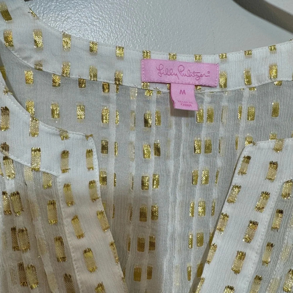 Lilly Pulitzer Colby Chiffon Silk Top - Picture 3 of 6